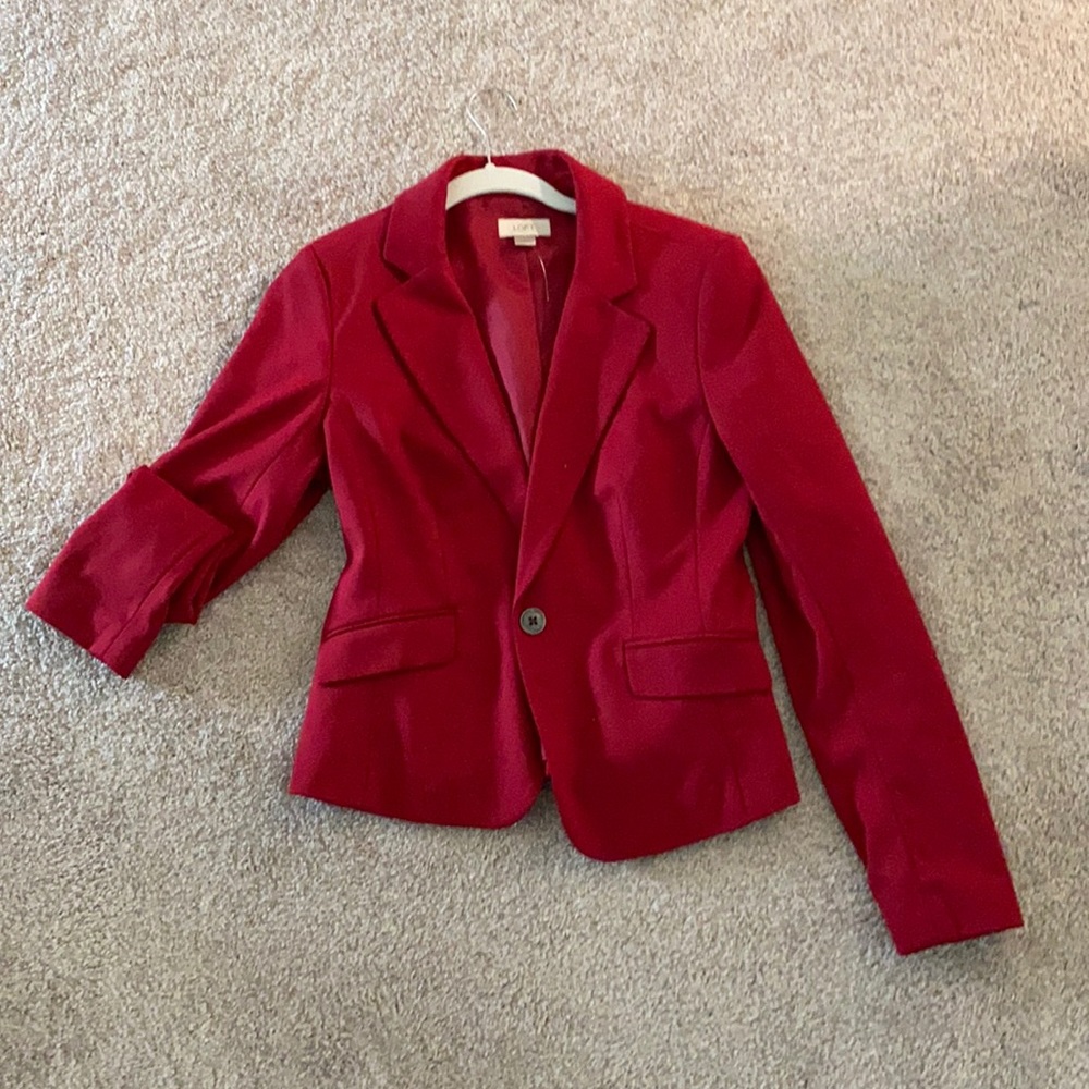 Red blazer